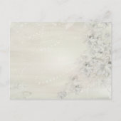#2テーブルカードヴィンテージ白フローラ ポストカード (裏面)