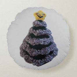 2デザインクリスマスツリーあみぐるみ枕！ ラウンドクッション