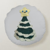 2デザインクリスマスツリーあみぐるみ枕! ラウンドクッション (裏面)