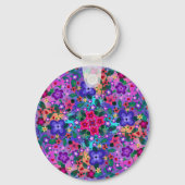 2デザイン美しい花 キーホルダー (裏面)