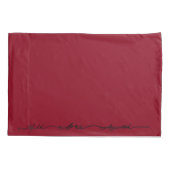 2デザイン、ギザギザのポピー絵を描（ばちゃばちゃ）跳ねる 枕カバー (裏面-左)