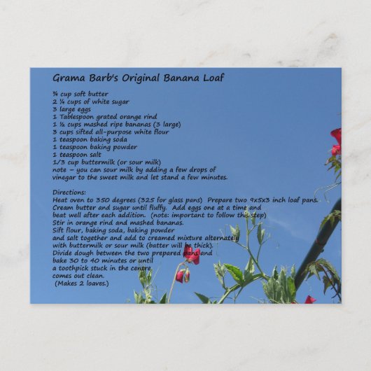 2デザートレシピカード ポストカード (正面)