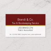 2トエレガントーンテンプレート名刺 名刺 (正面)