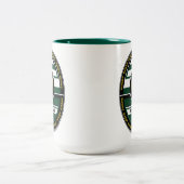 2トパーソナライズされたーンラグビーマグ ツートーンマグカップ (中央)