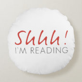 2トンのシーッ！私の丸読枕 ラウンドクッション (正面)