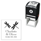 2トンボエレガントリのカップル名Date Monogram セルフインキングスタンプ (インサイチュ)