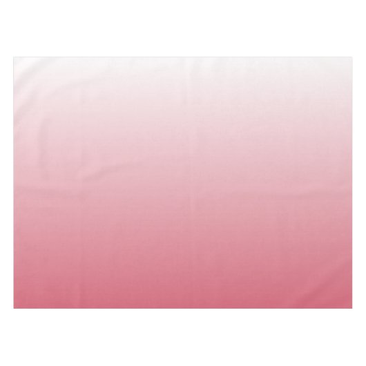 2トーンのグラディエントグラデーションサーモンピンク テーブルクロス (正面(横))