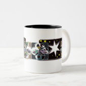 2トーンのコーヒーマグの星 ツートーンマグカップ (正面右)