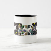 2トーンのコーヒーマグの星 ツートーンマグカップ (中央)