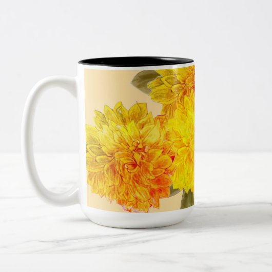 2トーンのコーヒーマグ ツートーンマグカップ (左)