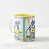 2トーンのコーヒーマグ ツートーンマグカップ (正面左)