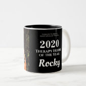 2トーンのコーヒーマグ – Rocky 2020年の馬 ツートーンマグカップ (正面右)