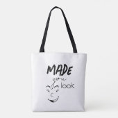 2トーンのスナおもしろいーキーなトートバッグ トートバッグ (裏面)