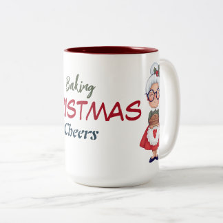 2トーンのミセス・クロース・クリスマス・マグカップ ツートーンマグカップ