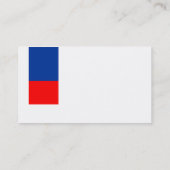 2トーンの装飾 – ネイビーブルーとレッド 名刺 (裏面)