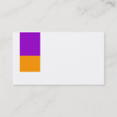 2トーンの装飾 – 紫とオレンジ 名刺 (裏面)
