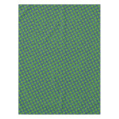 2トーンの4枚葉クローバー（青） テーブルクロス (正面)