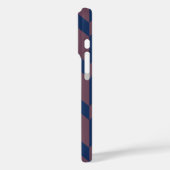 2トーンはっきりした矢印シェブロンストライプダークブルーピンク Case-Mate iPhoneケース (裏面 / 左)