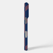 2トーンはっきりした矢印シェブロンストライプダークブルーピンク Case-Mate iPhoneケース (裏面 / 右)