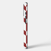 2トーンはっきりした矢印シボストライプロン赤い白 Case-Mate iPhoneケース (裏面 / 左)