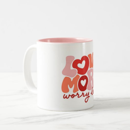 2トーンやる気を起こさせる引用文マインスパイアグ ツートーンマグカップ (正面左)