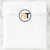 2トーンイニシャル ラウンドシール (バッグ)