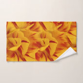 2トーンエレガントレッド金ゴールドモンセラチューリップ バスタオルセット (ハンドタオル)