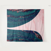 2トーンエレガント大理石パターン タペストリー (正面(横))