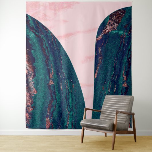2トーンエレガント大理石パターン タペストリー (インサイチュ)