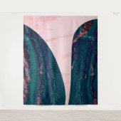 2トーンエレガント大理石パターン タペストリー (正面)