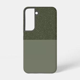 2トーンカスタマイズ銀河系S22ケース – Moss Green Samsung Galaxy S22ケース