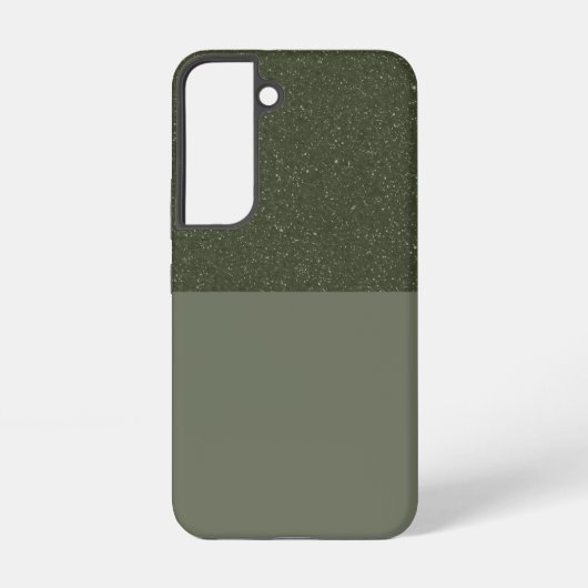 2トーンカスタマイズ銀河系S22ケース – Moss Green Samsung Galaxyケース (裏面)
