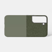 2トーンカスタマイズ銀河系S22ケース – Moss Green Samsung Galaxyケース (裏面横)
