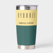 2トーンカスタムパーソナライズされた 保温保冷タンブラー (左面)