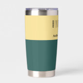 2トーンカスタムパーソナライズされた 保温保冷タンブラー (正面)