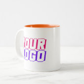 2トーンカスタムロゴMAG会社ロパーソナライズされたゴ ツートーンマグカップ (正面左)