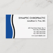 2トーンカーブカイロプラクティックアポイントメントカード 予約カード (正面)