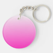 2トーングラディエントグラデーションホットピンク キーホルダー (裏面)