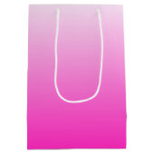 2トーングラディエントグラデーションホットピンク ミディアムペーパーバッグ (裏面)