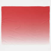 2トーングラディエントグラデーション炎の赤 フリースブランケット (正面(横))