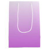 2トーングラディエントグラデーション薄紫紫 ミディアムペーパーバッグ (裏面)