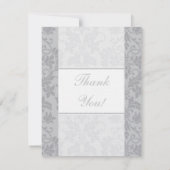 2トーングレーダマスクウェディングフラットサンキューカード サンキューカード (裏面)