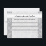 2トーングレーダマスクウェディング書き込み可能アドバイスカード アドバイスカード<br><div class="desc">これらの愛らしい書き込み可能なアドバイスカードは、任意の結婚に完璧な追加である。チップのシャーパイペンと一緒にこれらのカードを単に素晴らしお客様に渡す。お客様は新しい書新婦と新郎のアドバイスを下げることができます。これらの用紙は、光沢のある超重量重量120ポンドのカバー素材（カードストック）に4.25インチx 5.6インチのサイズで印刷される。私たちは、このデザインに専念する全体のラインを私たちのザズル店で結婚は、招待状(5x7)、返品ラベル、郵送ラベル、封筒用シール、郵便切手、カップケーキを選ぶ、ウォーターボトルラッパー、ハーシーの1.55ozを含む。大きなバーラッパー、ハーシーのミニチュアバッグラッパー、電子レンジのポップコーンアドバイスラッパー、書き込み可能座席表、グッズバッグトッパー、FLATサンキューカード(4x5)、HAPPEDサンキューカード(4x5)、メッセージカード、メニューカード、ミントマッチブック、棒つきキャンデーカバー、ブックマーク、ビンゴカードマーカー、ビンゴカード呼び出しシート、書き込み可能カード(4x5)、など。</div>