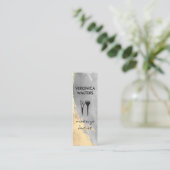 2トーンコンテンポラリーブラシ仕上げメイクアップ工具 スキニー名刺 (スタンド正面)