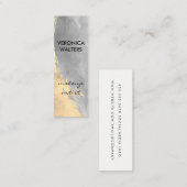 2トーンコンテンポラリーブラシ スキニー名刺 (正面/裏面)