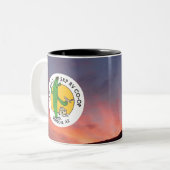 2トーンコーヒーマグ(11ozまたは15oz) ツートーンマグカップ (正面左)