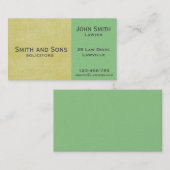 2トーンスタイリッシュカラーのプロフェッショナル弁護士 名刺 (正面/裏面)