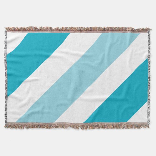 2トーンストライプの スローブランケット (正面)