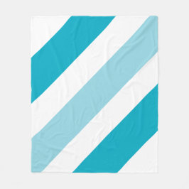 2トーンストライプの フリースブランケット