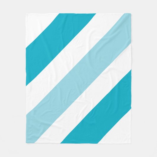 2トーンストライプの フリースブランケット (正面)